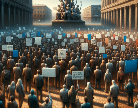 Bugetarii protesteaza in Piata Victoriei pentru salarizare decenta