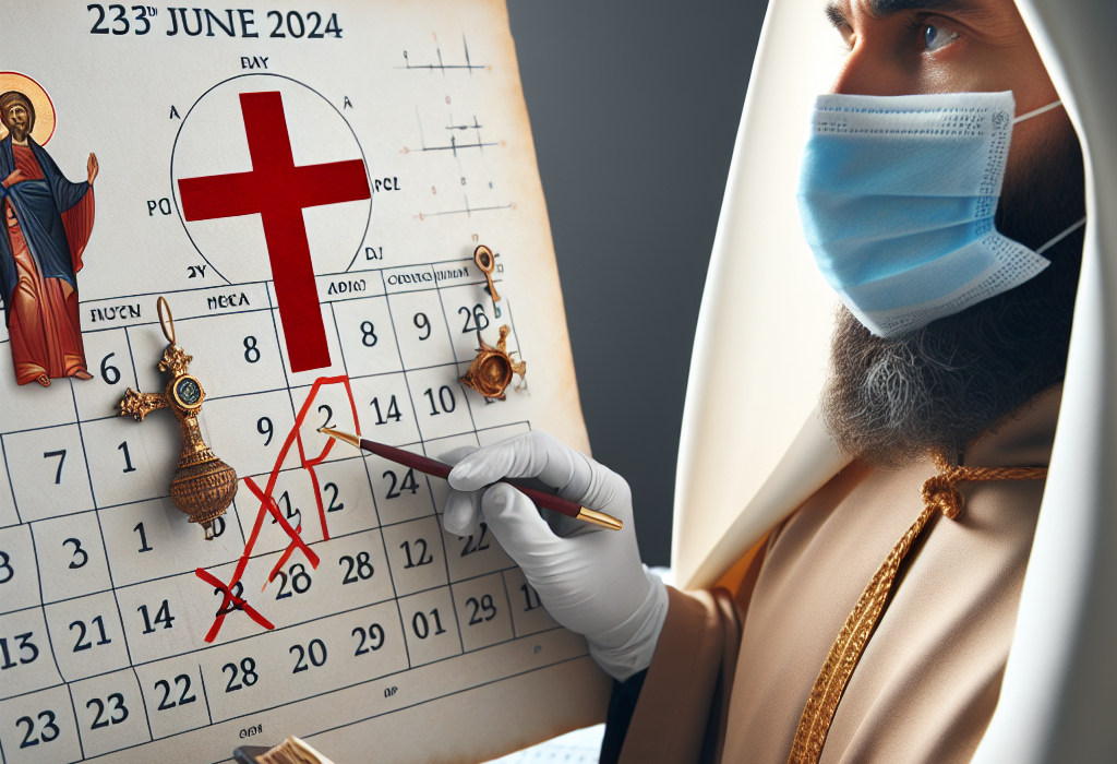 Calendar ortodox 23 iunie 2024 Rusalii cu cruce rosie