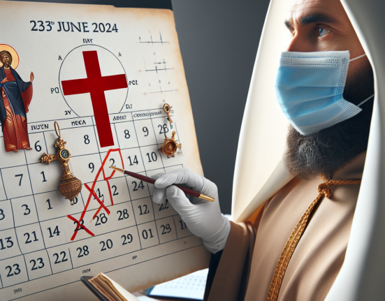Calendar ortodox 23 iunie 2024 Rusalii cu cruce rosie