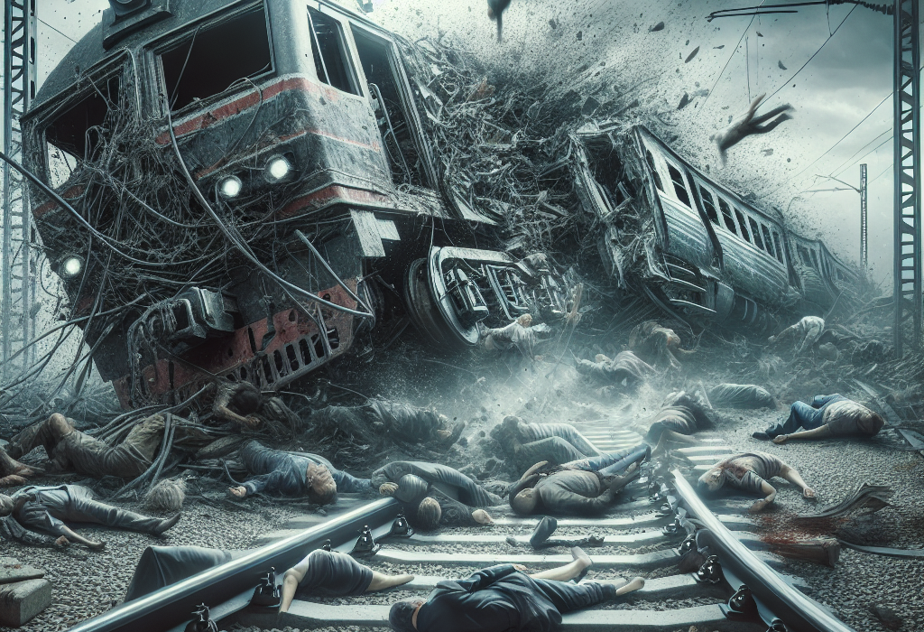 15 de persoane ranite intr un accident de tren