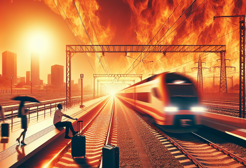 CFR a redus viteza trenurilor din cauza caniculei. Recomandarile companiei pentru calatori