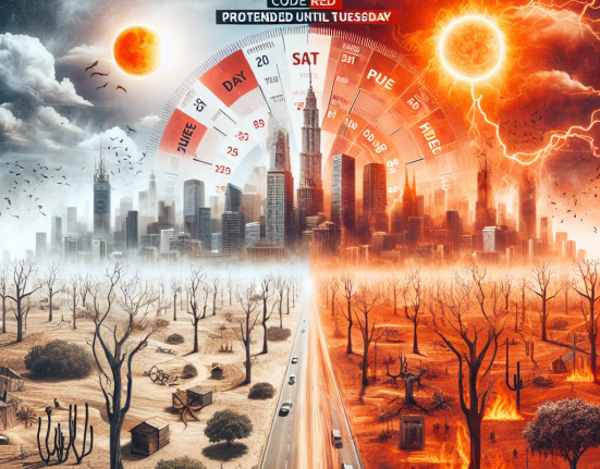 Codul rosu de canicula extins si prelungit pana marti