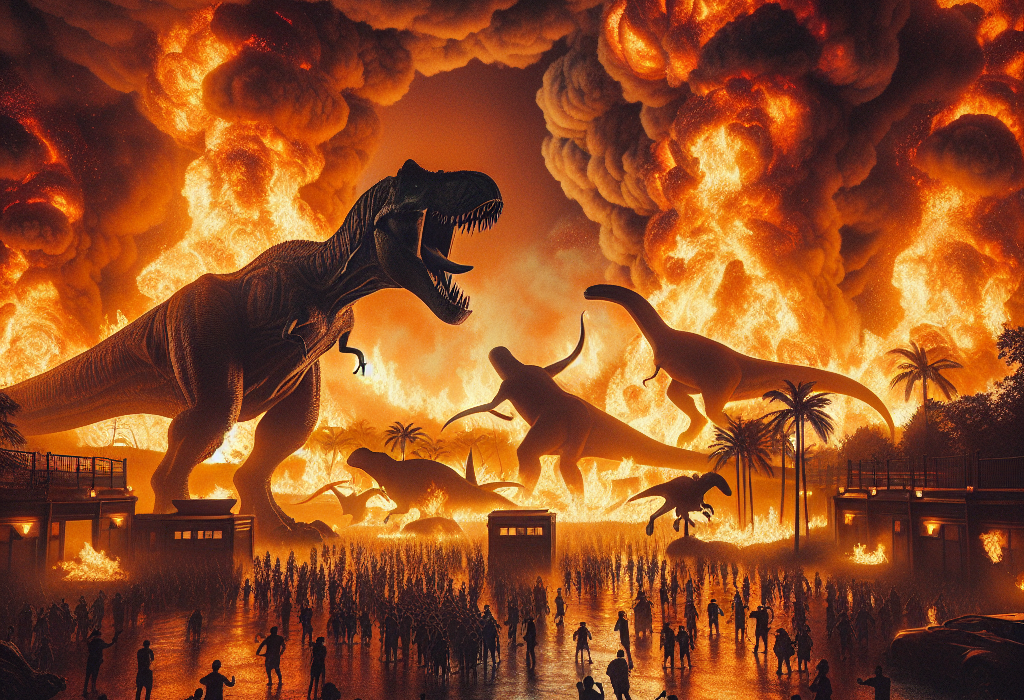 Incendiu la Dino Parc din Rasnov sute evacuati