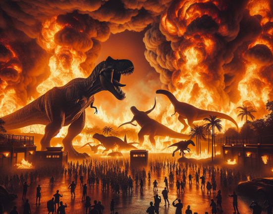 Incendiu la Dino Parc din Rasnov sute evacuati