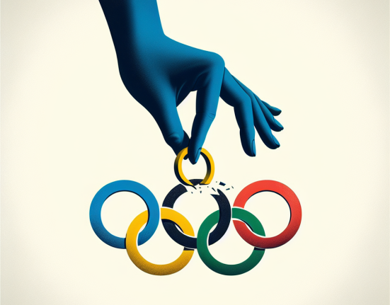 Indeparteaza inelul din simbolul olimpic