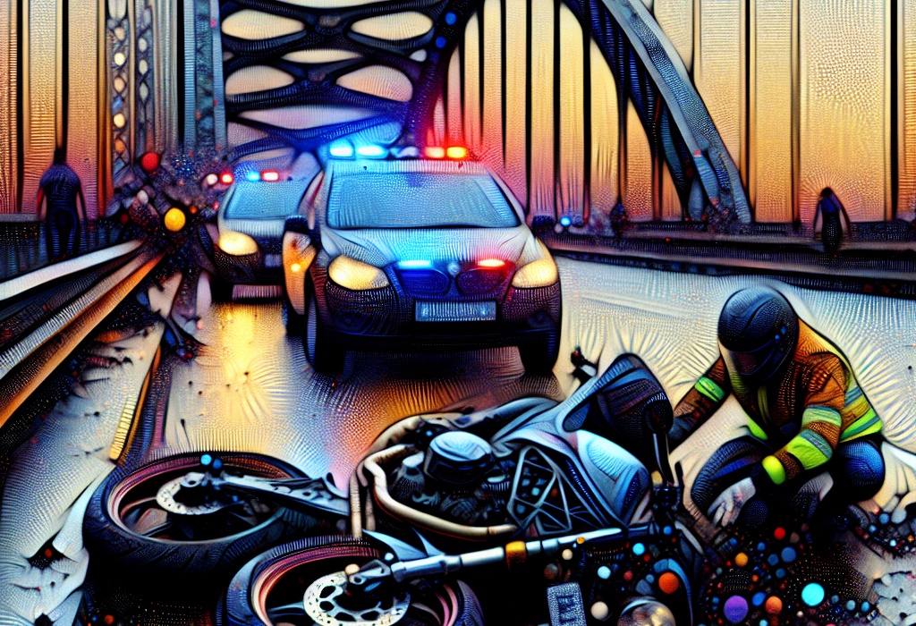 Un motociclist a murit pe Podul Grant din Bucuresti