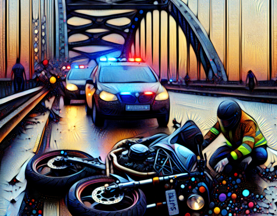 Un motociclist a murit pe Podul Grant din Bucuresti