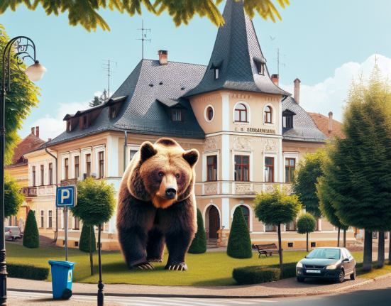 Un urs a intrat in curtea unui primar din Suceava