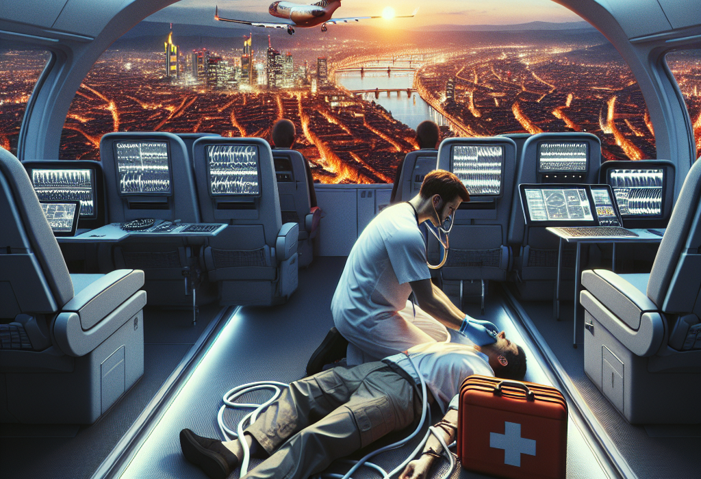 Aterizare de urgenta in Frankfurt roman resuscitat la bord