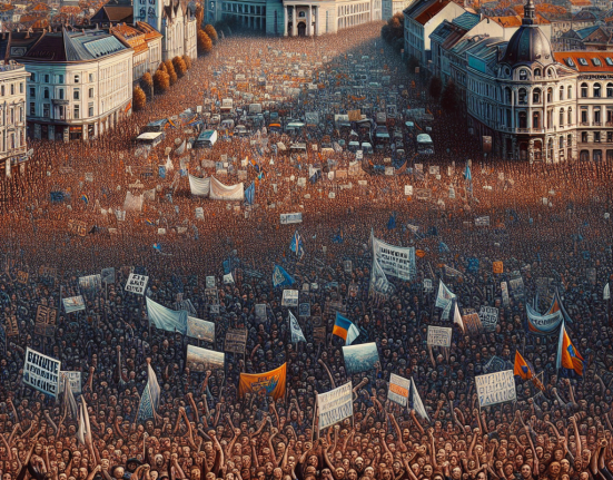Protest masiv impotriva exploatarii litiului in Serbia
