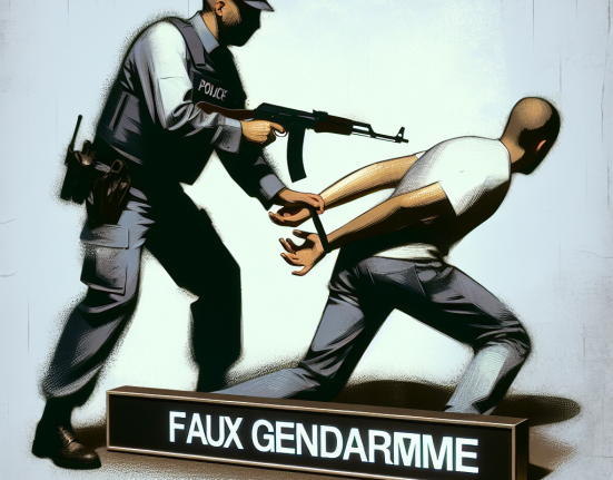 Un jandarm fals cu arma neletala a fost prins