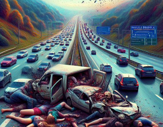 Accident grav cu patru victime pe DN1. Trafic blocat in Hula Bradului