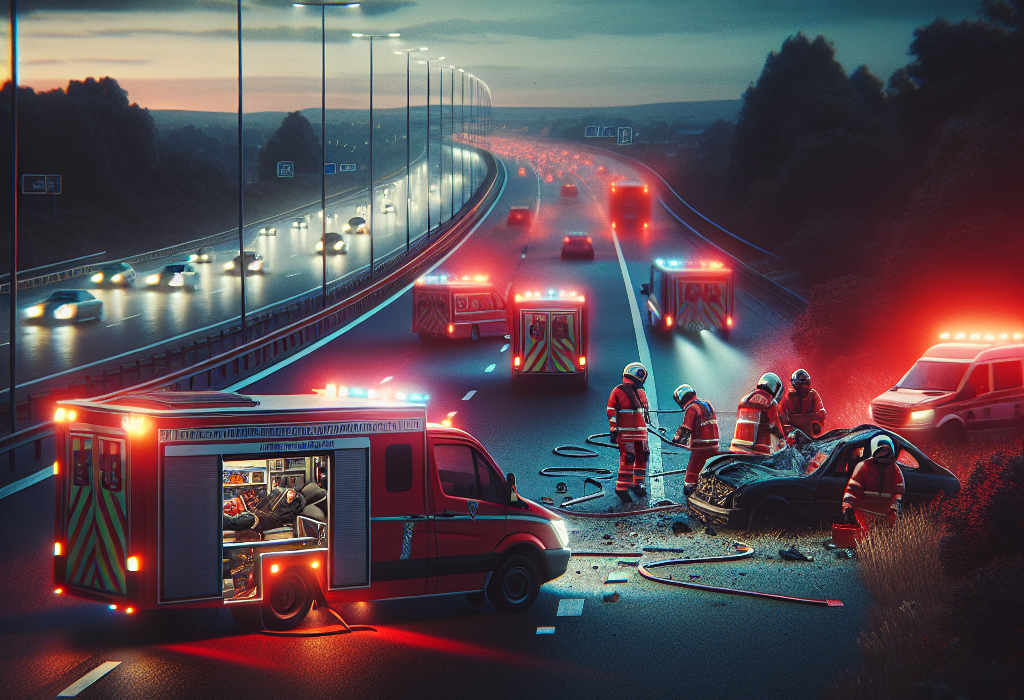 Accident rutier grav pe autostrada A1 activat Planul rosu