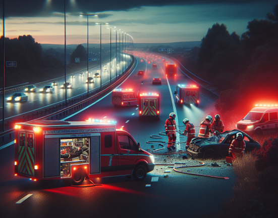 Accident rutier grav pe autostrada A1 activat Planul rosu