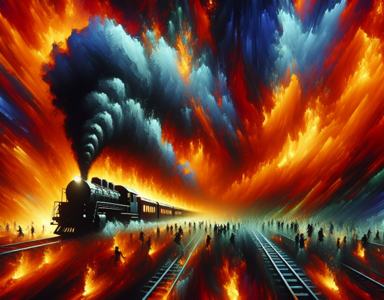 Incendiu la locomotiva trenului cu 100 de calatori