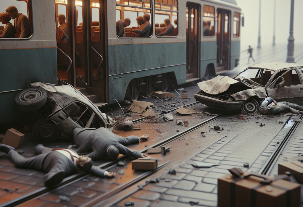 Soferul a murit intr un accident grav cu tramvaiul