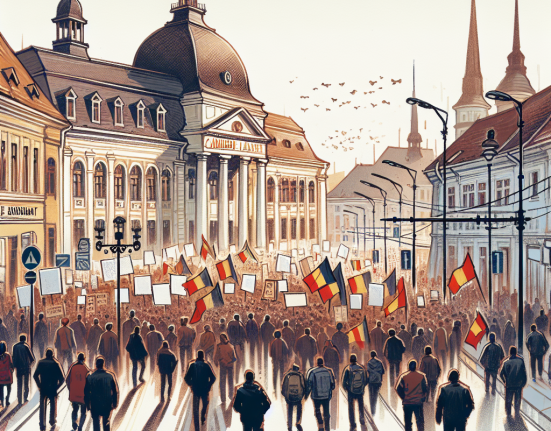 Protest AUR la Bistrita Nasaud impotriva respingerii listelor candidatilor