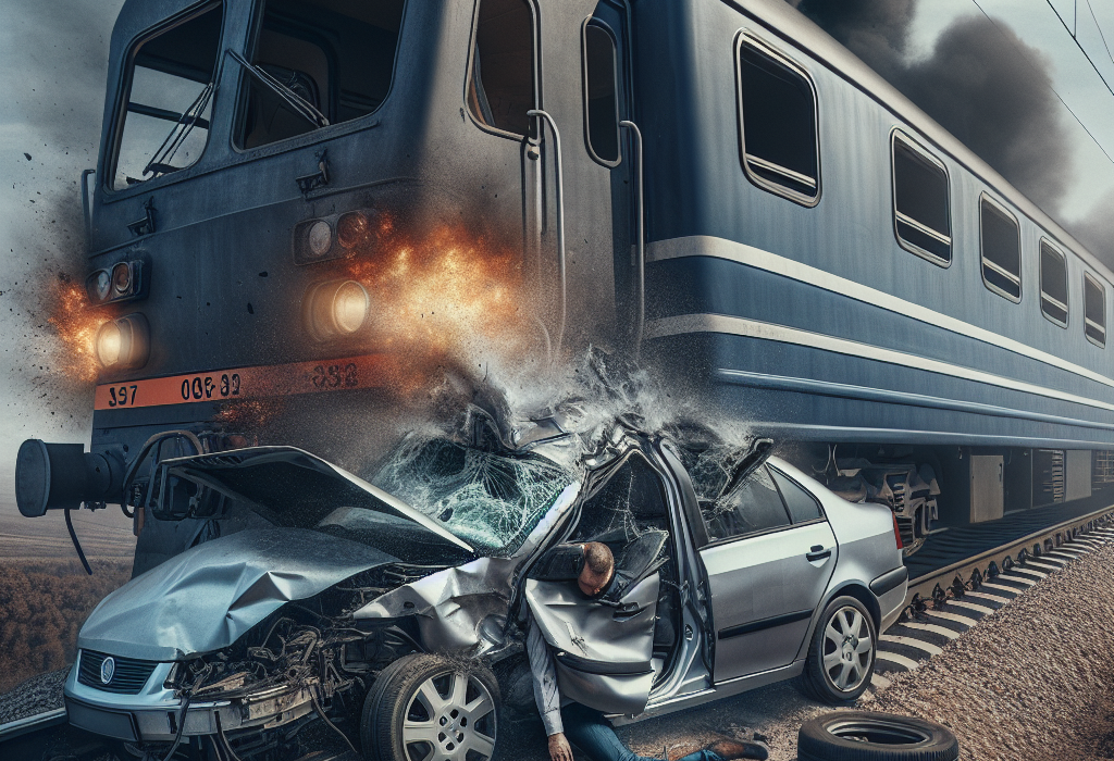 Accident cumplit in Timis Masina lovita de tren sofer decedat