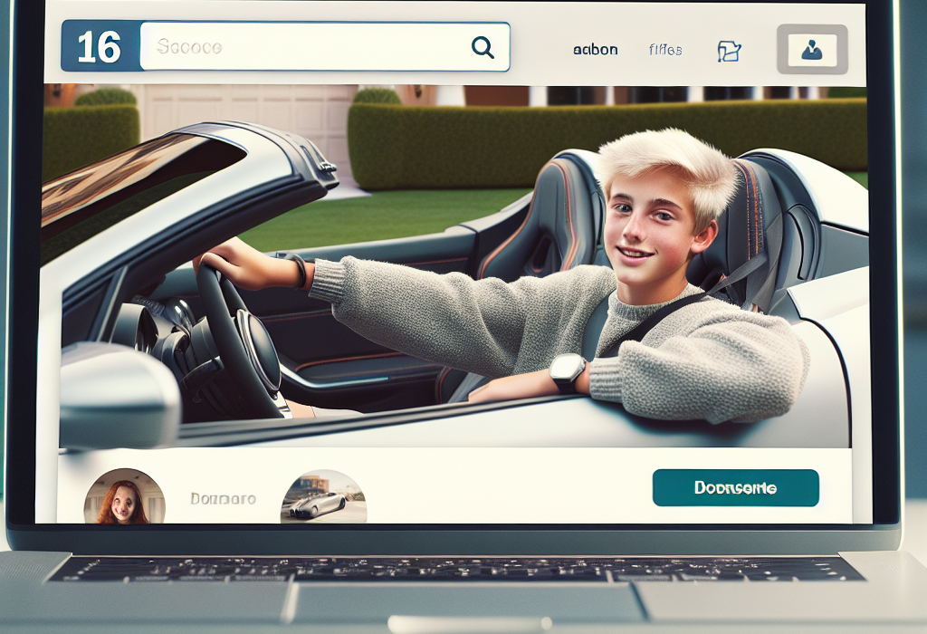 Adolescentul de 16 ani al unui milionar conduce Lamborghini si se lauda online