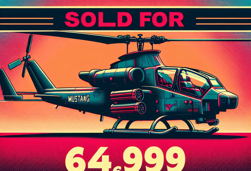 Mustang AH 1S Cobra vanduta pentru 64.999 de euro