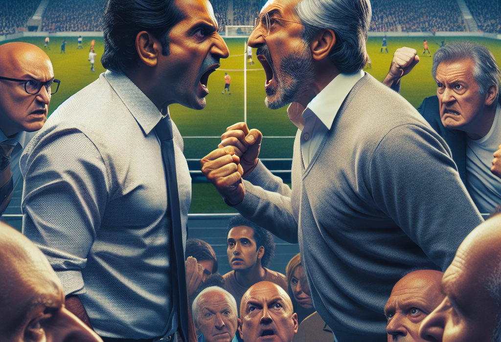 Tataii s au luat la bataie la meciul de fotbal