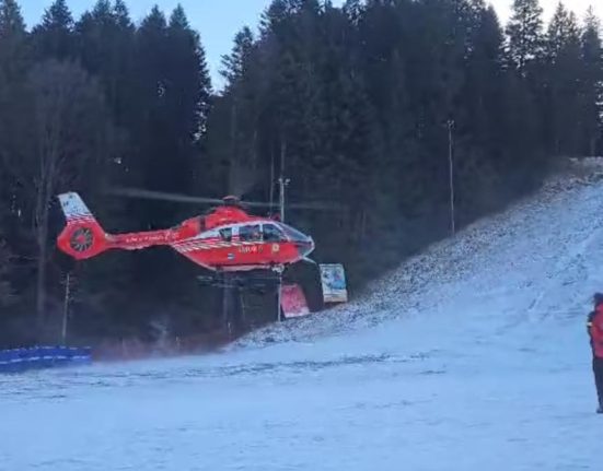 Accident grav pe partia de sanie din Busteni