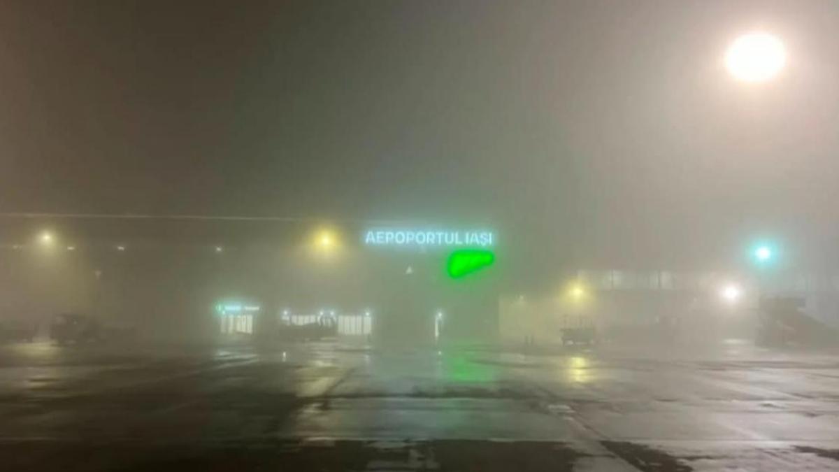 Ceata continua sa afecteze zborurile pe Aeroportul Iasi