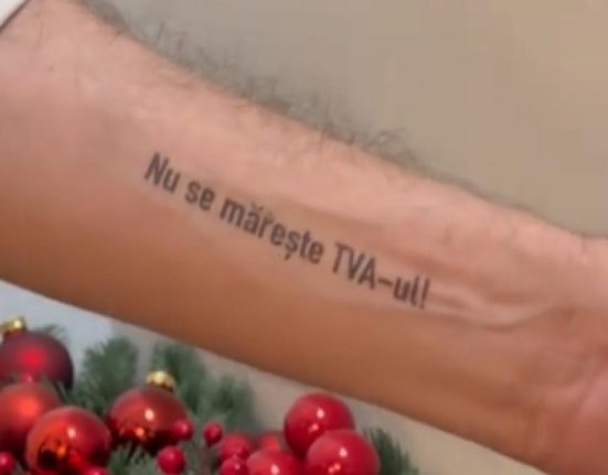 Ciolacu si a tatuat pe mana mesajul Nu se mareste TVA ul dupa inghetarea pensiilor si salariilor