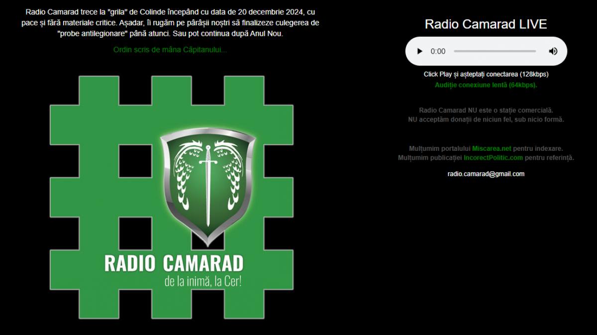 Cum prospera propaganda legionara ilegala pe site uri si radio pirat