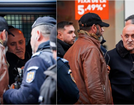 Horatiu Potra liderul mercenarilor lui Calin Georgescu retinut de jandarmi la protestul AUR din Capitala