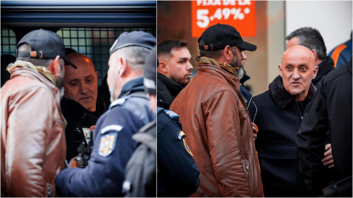 Horatiu Potra liderul mercenarilor lui Calin Georgescu retinut de jandarmi la protestul AUR din Capitala