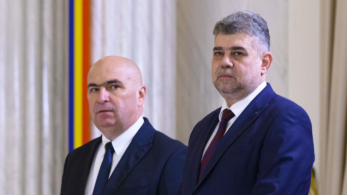 Marcel Ciolacu il apara pe Bolojan in scandalul concedierilor si se distanteaza de fostii demnitari PSD prezenti la protest