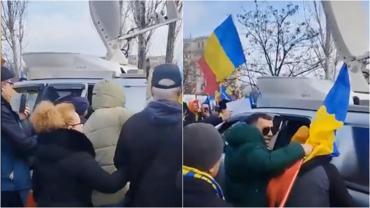 Sustinatorii lui Calin Georgescu au vandalizat masina jurnalistilor Antena doua dosare penale deschise