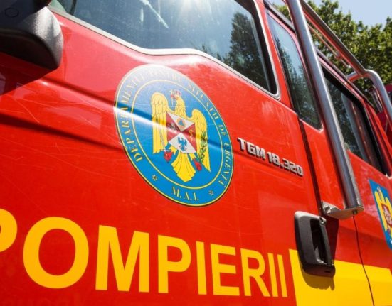 Incendiu mare la vopsitorie auto in Sibiu