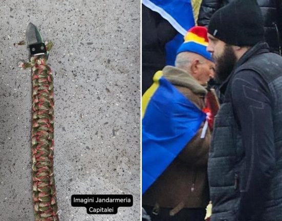 Polonezul prins cu cutit la protest retinut