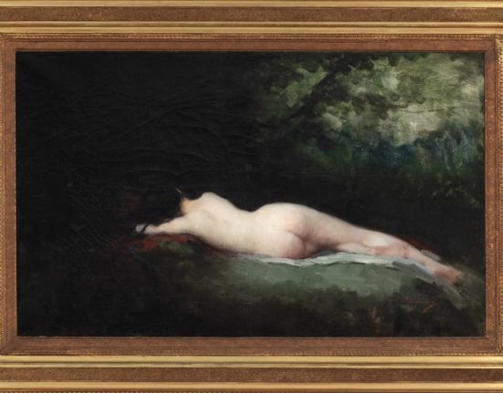 Tabloul Nimfa dormind de Nicolae Grigorescu scos la licitatie