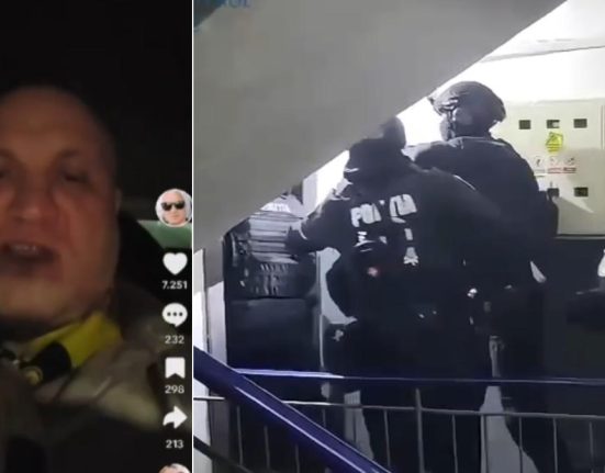 Un barbat care instiga la violenta ridicat cu arme