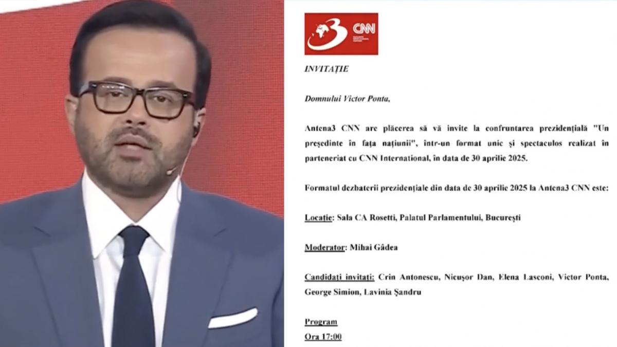 Mihai Gadea Victor Ponta minte A fost invitat la dezbatere Iata dovada