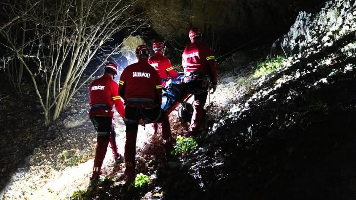 Ratacit pe creste ucrainean salvat din Muntii Maramuresului