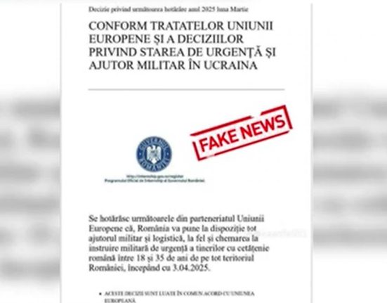 STIRI FALSE Anunt pe WhatsApp despre chemarea barbatilor sub 35 de ani la instruire militara