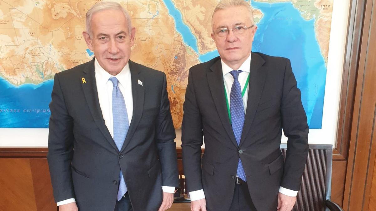 Cristian Diaconescu s a intalnit oficial cu Netanyahu