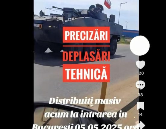 Stiri false cu tancuri in Bucuresti pe TikTok MApN Scenarii false pentru confuzie si panica