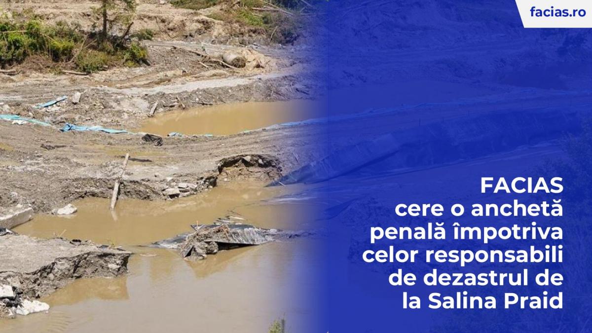 FACIAS solicita ancheta penala pentru dezastrul de la Salina Praid