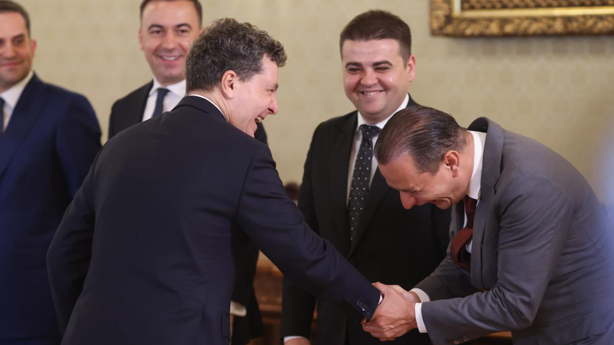 Imaginile zilei de la Cotroceni Nicusor Dan a ras