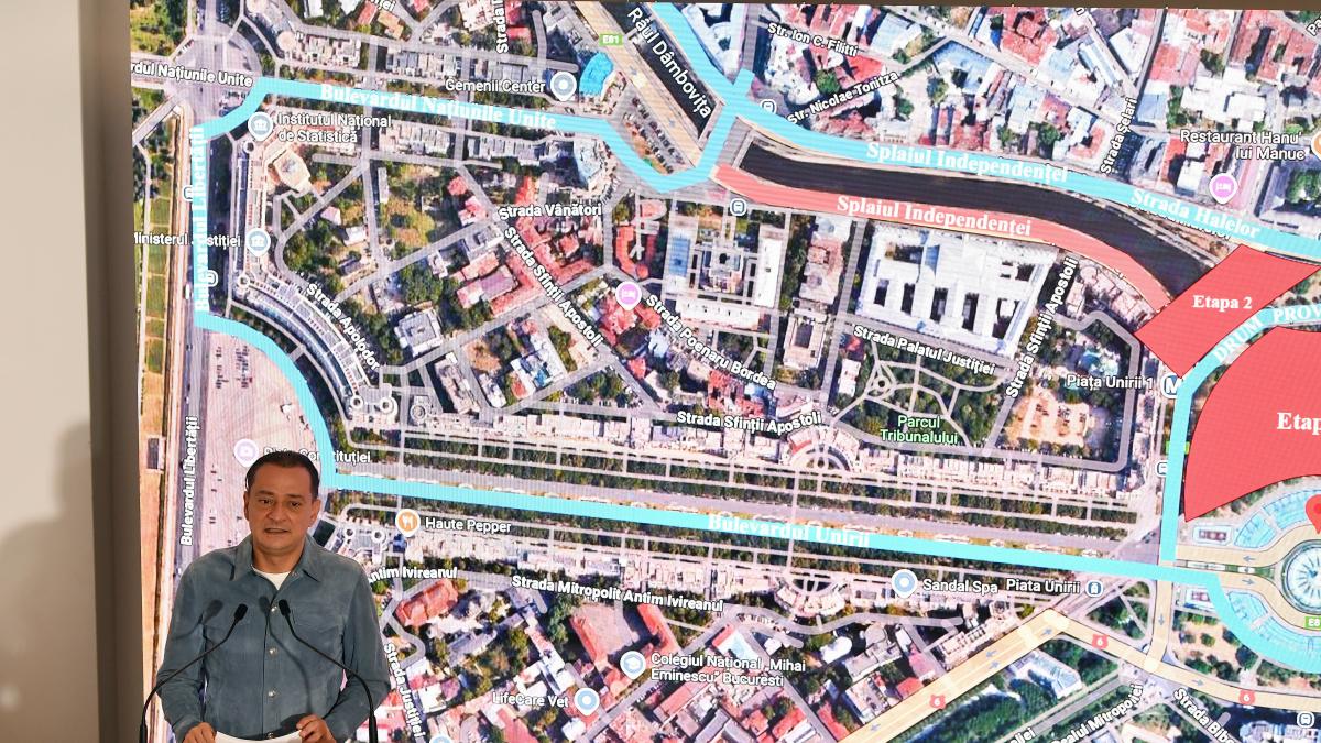 Lucrari la Planseul Unirii Trafic restrictionat pe Splai