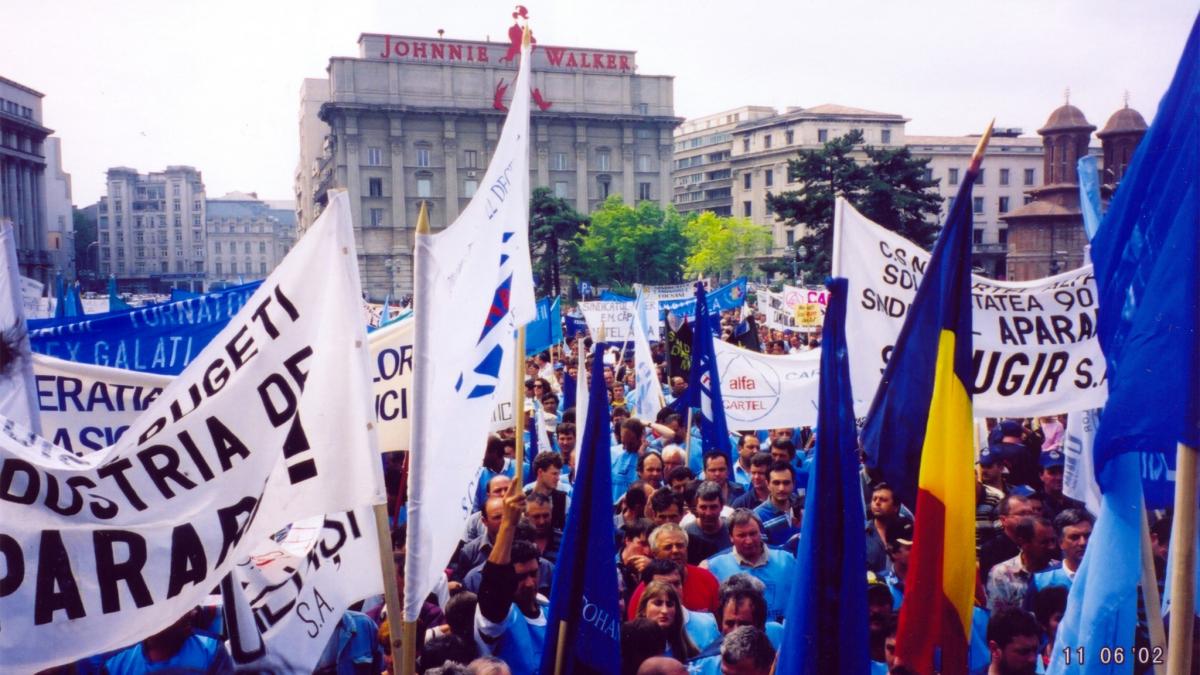 Protest joi la Cotroceni Sindicalistii ies in strada