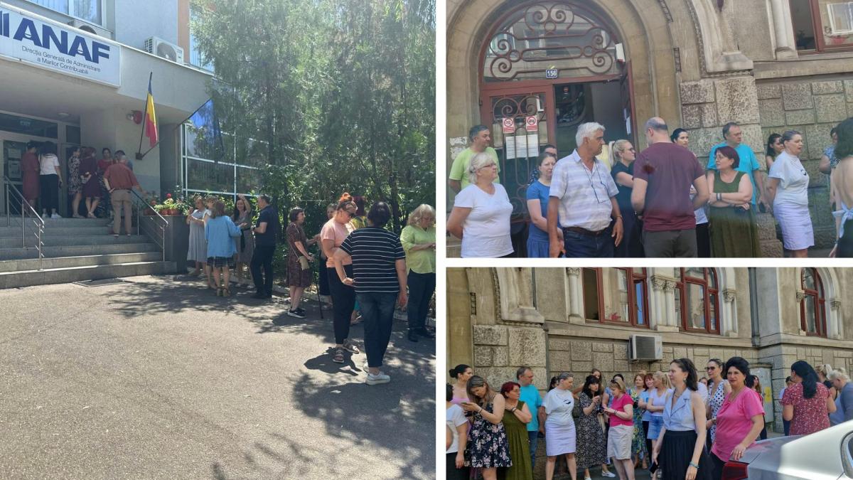 Proteste la institutiile bugetare din tara Oamenii nemultumiti