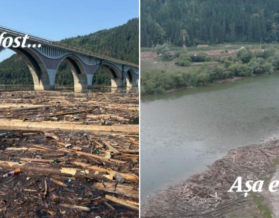 Lacul Izvorul Muntelui nainte i dup dezastru