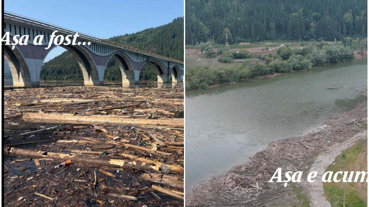 Lacul Izvorul Muntelui nainte i dup dezastru