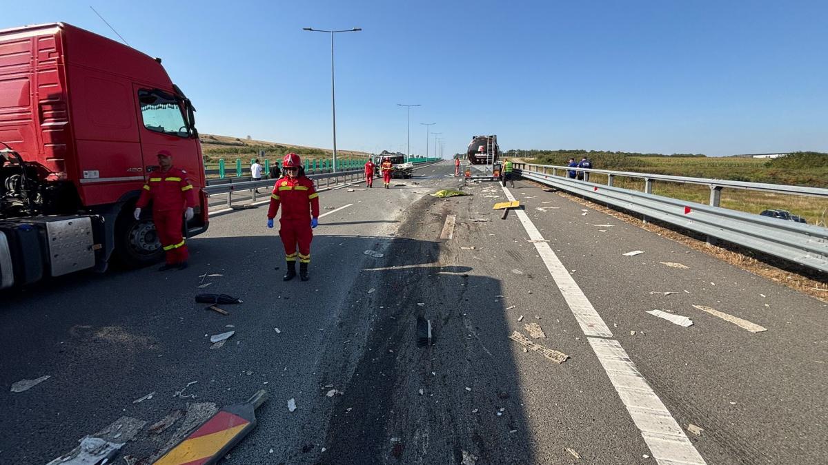 Accident tragic pe A1 Sibiu Deva 3 morti